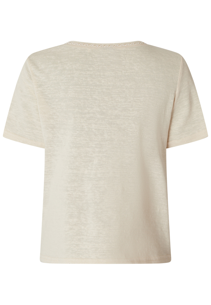 T-Shirt mit Flechtband-Detail