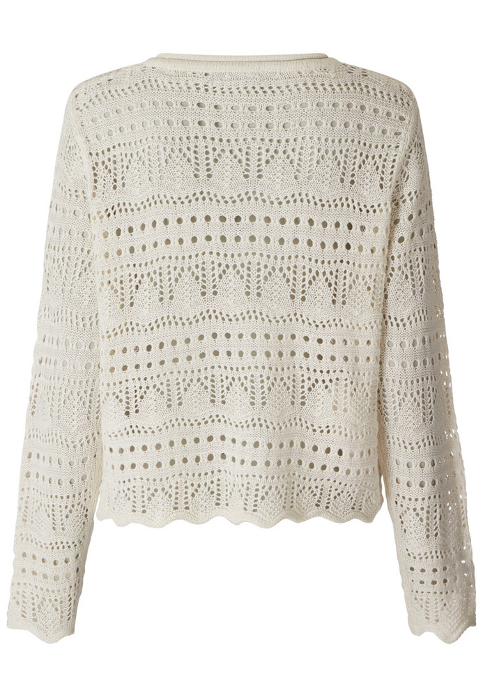 Strickpullover mit Ajour-Muster