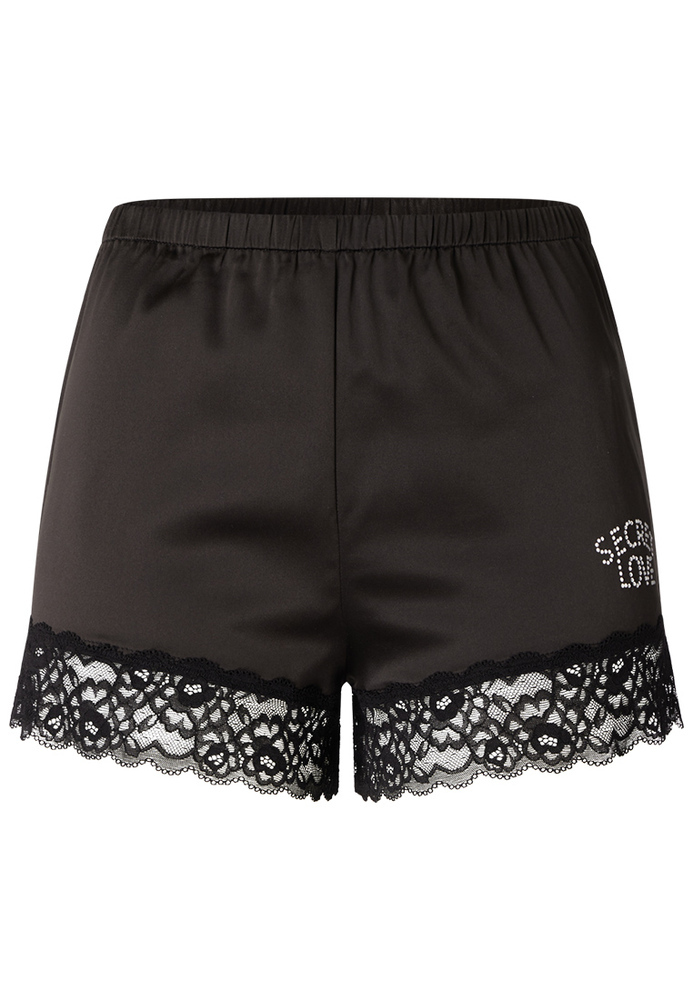Pyjama-Shorts mit Spitze