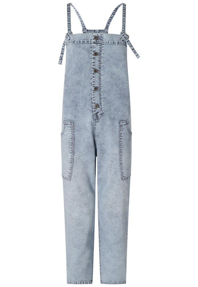 Latzhose mit All-Over-Muster