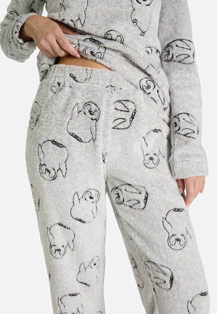 Pyjama-Shirt mit Pinguin-Design