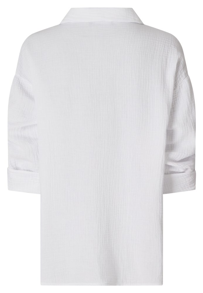 Musselin-Bluse mit Brusttasche