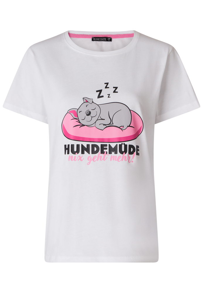 Pyjama-Shirt mit Hunde-Motiv