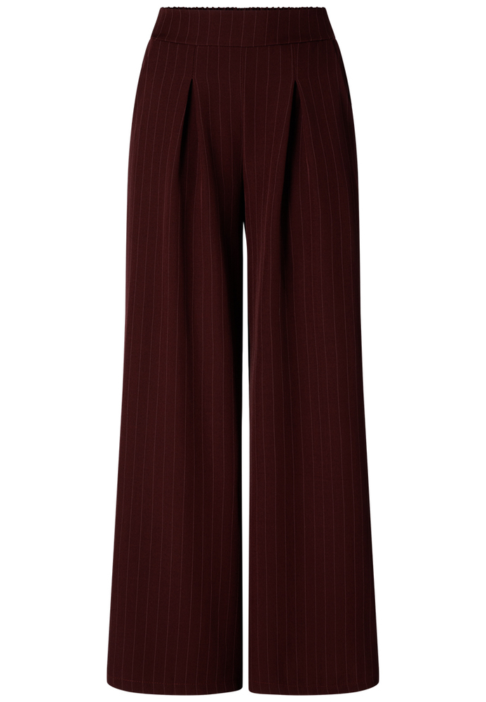 Wide-Leg Bundfaltenhose