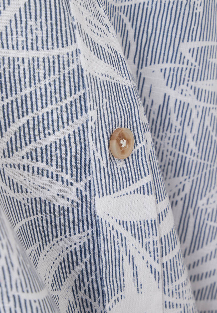 Kurzarmhemd mit Botanic-Muster