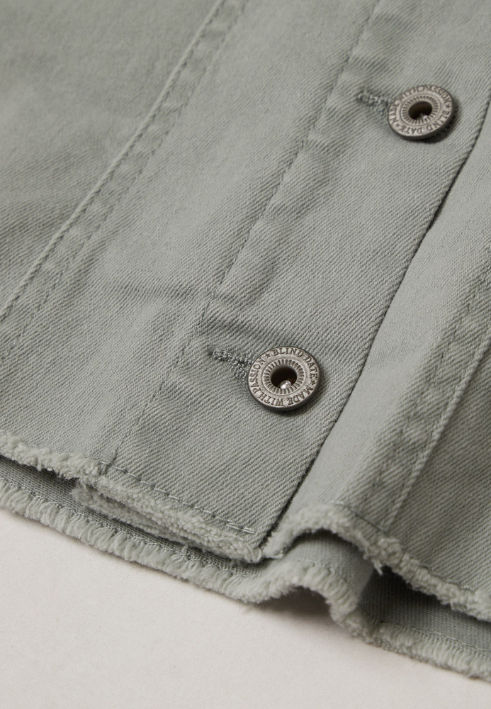 Jeansjacke im Used-Look