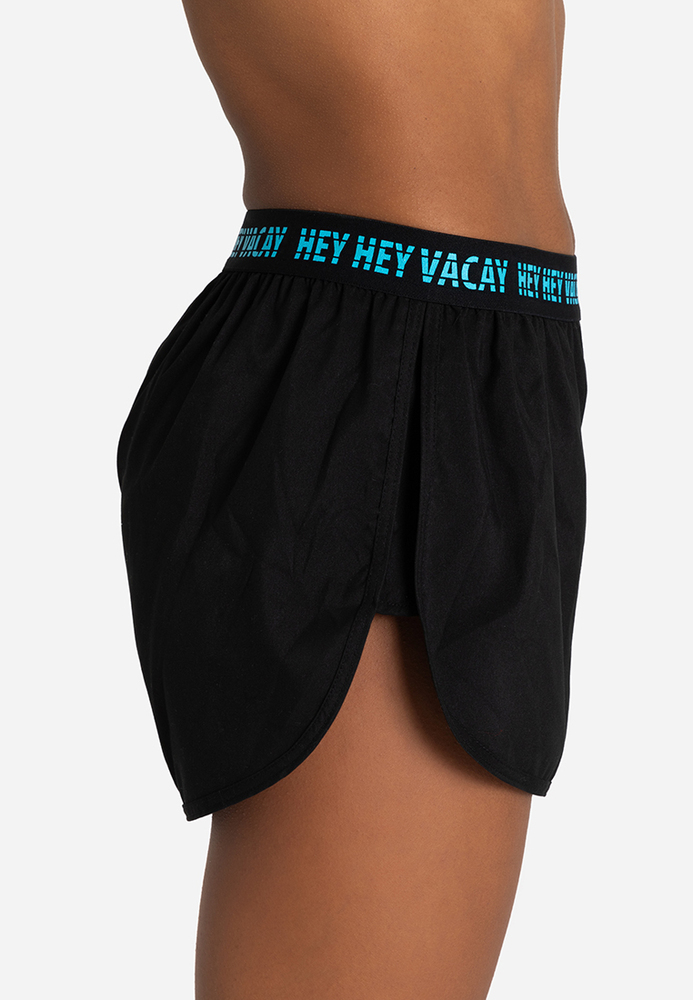 Bikini-Shorts mit Schriftzug