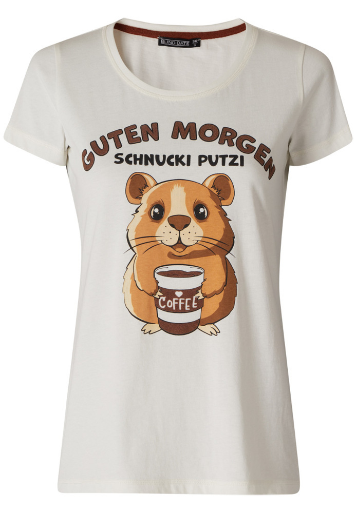 Pyjama-Shirt mit Hamster-Motiv