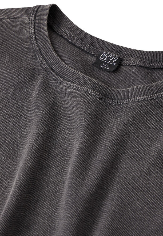 Shirt in Ripp-Struktur