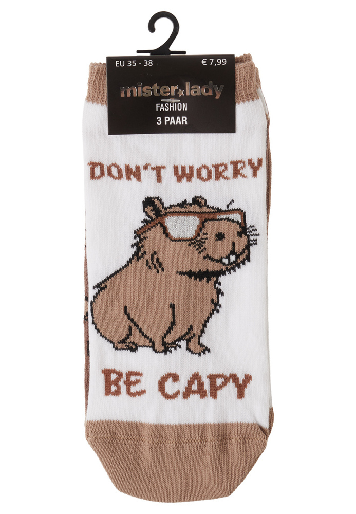 Sneakersocken Capybara-Motiv