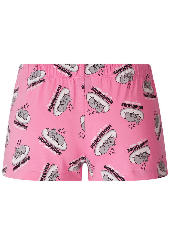 Pyjama-Shorts mit Hunde-Motiv