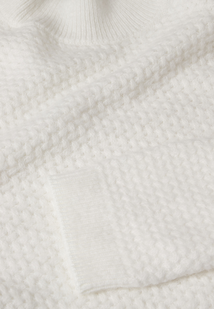 Strickpullover mit Waffel-Muster