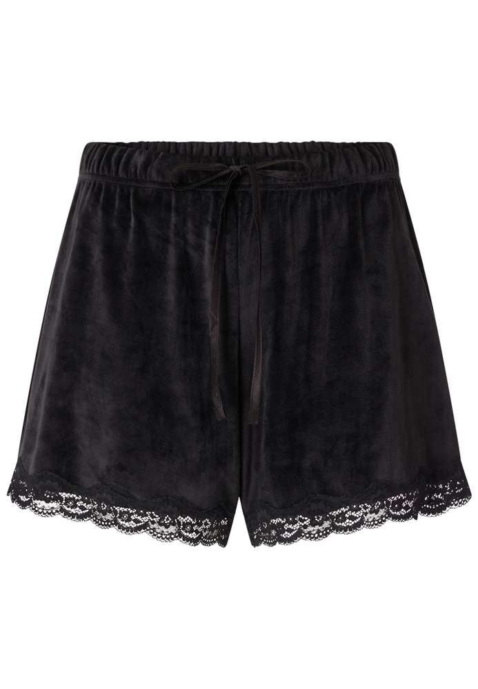 Pyjama-Shorts mit Spitze