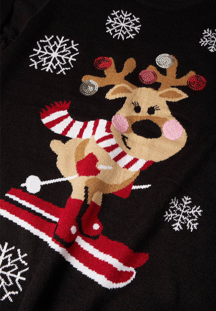 Strickkleid im XMAS-Look