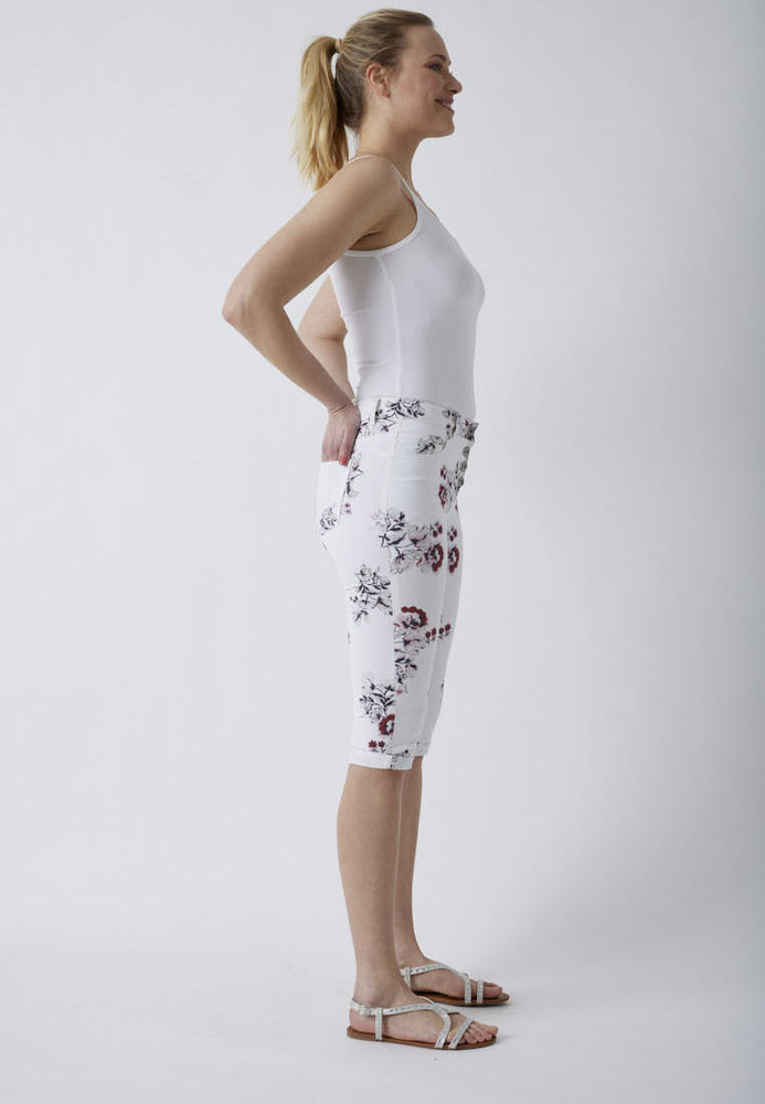 Caprihose mit All-Over-Muster