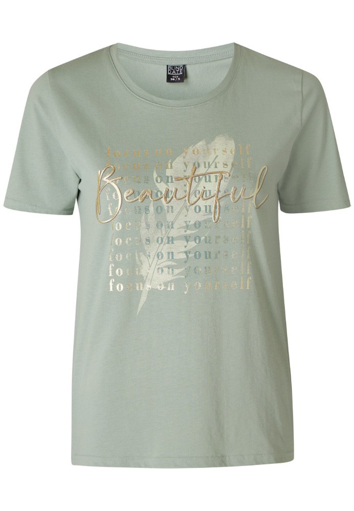 Shirt mit Feder-Motiv