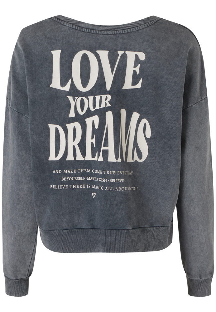 Sweatshirt mit Rückenprint