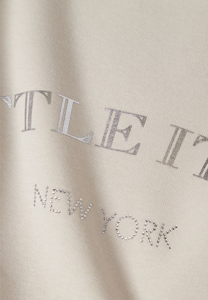 Sweatshirt mit Folien-Schriftzug