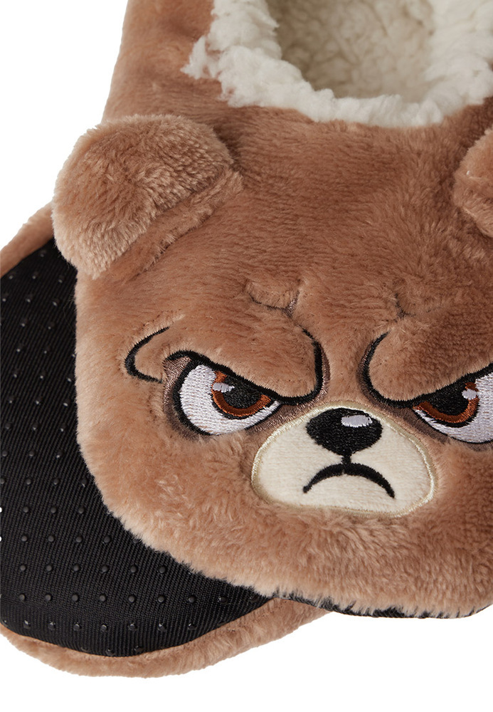 Hausschuhe im Teddy-Design