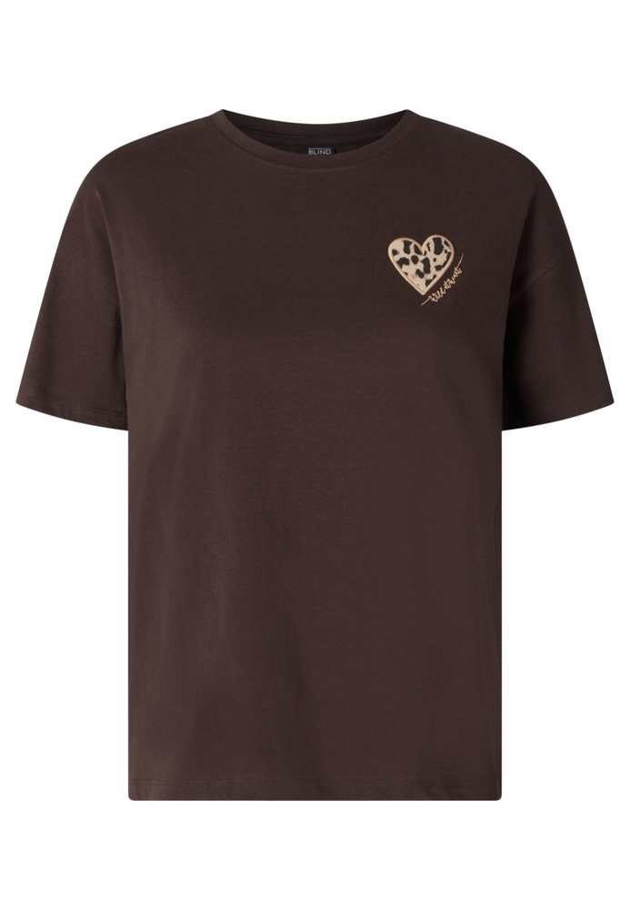 T-Shirt mit Herz-Applikation