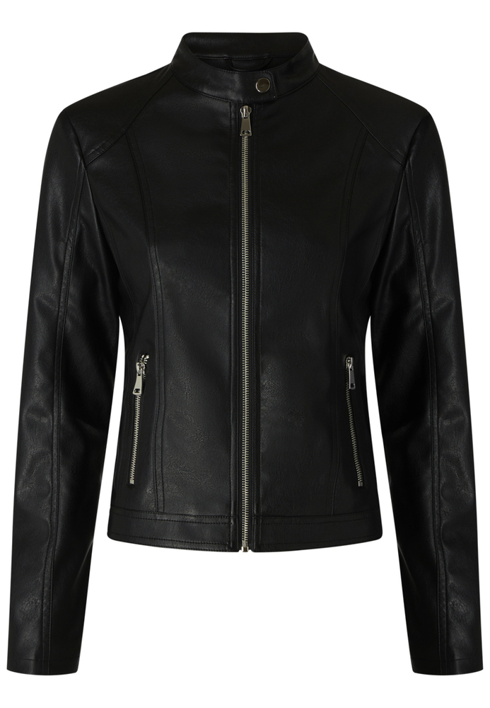 Lederjacke im Biker-Style Lederjacke im Biker-Style
