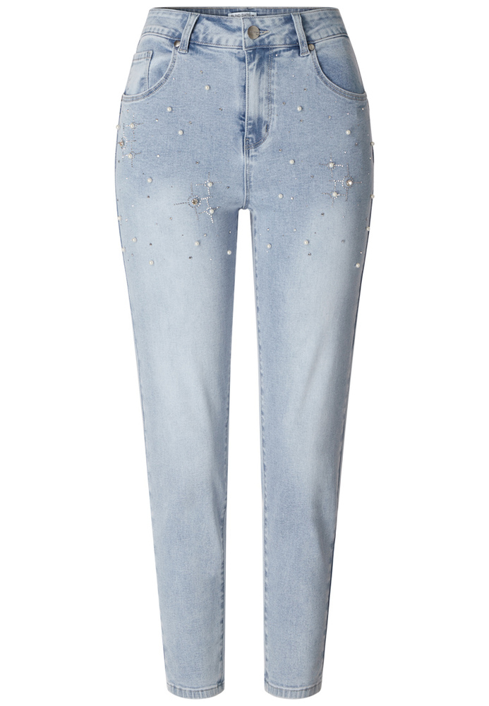 Slim-fit-Jeans mit Applikationen
