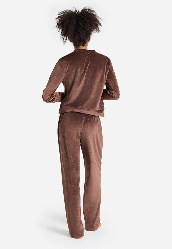 Pyjama-Hose mit Strass-Schriftzug