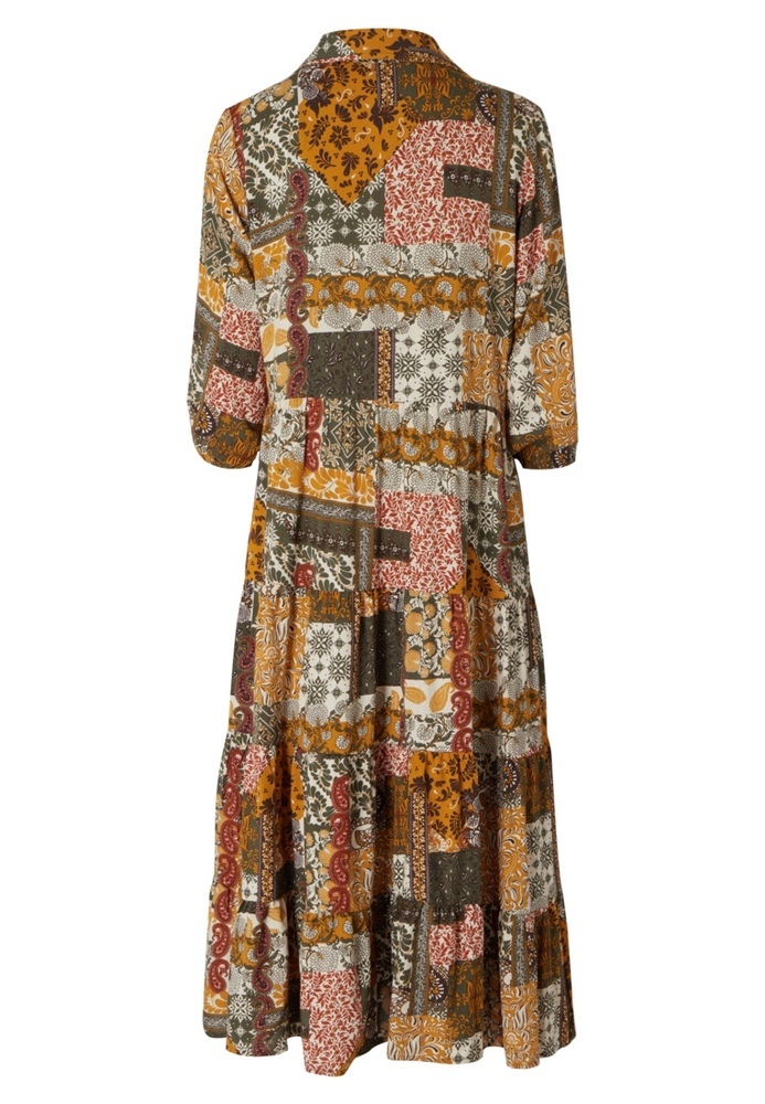 Stufenkleid mit Paisley-Muster