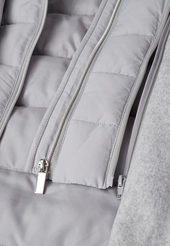 Mantel im Materialmix Mantel im Materialmix