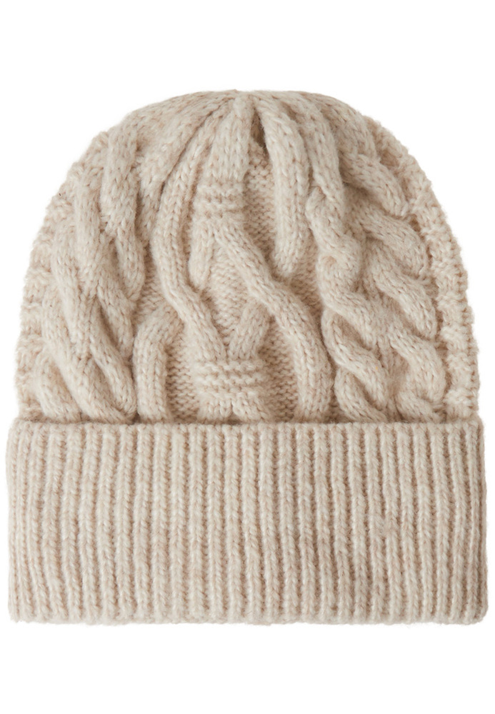 Mütze mit Zopfmuster