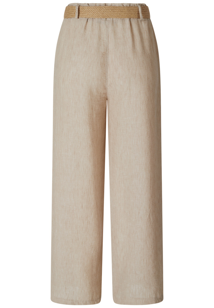 Wide Leg Hose mit Flechtgürtel