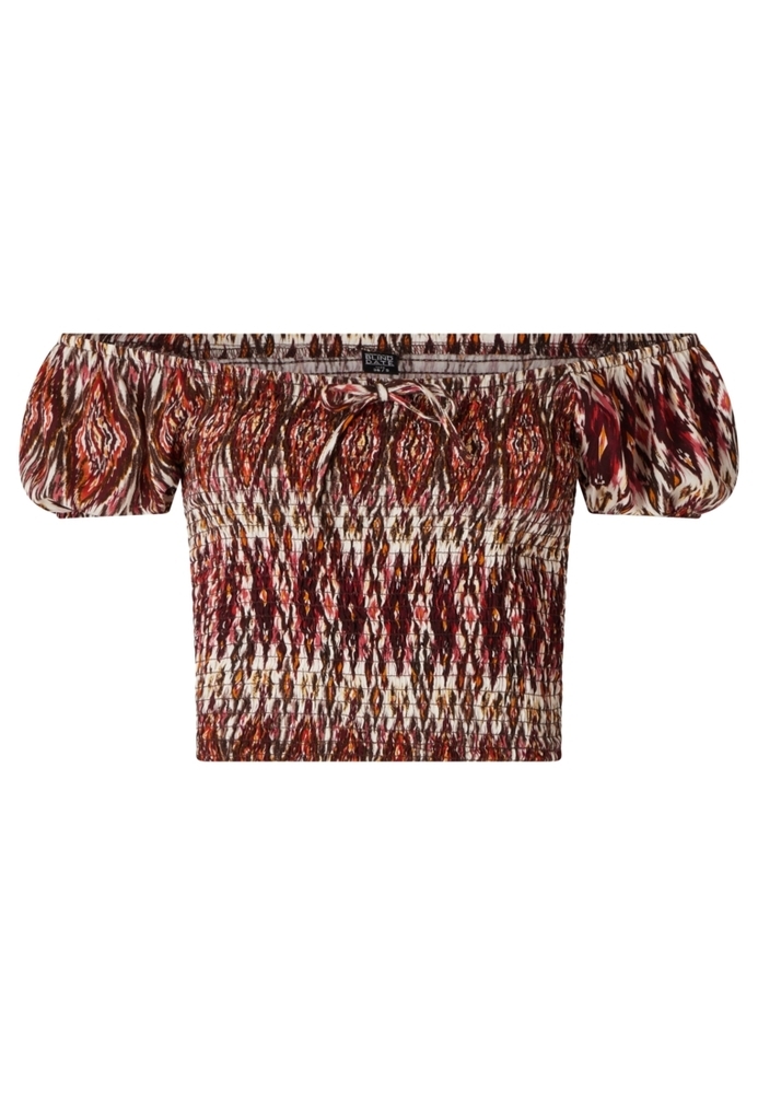 Carmenshirt mit Schnürung