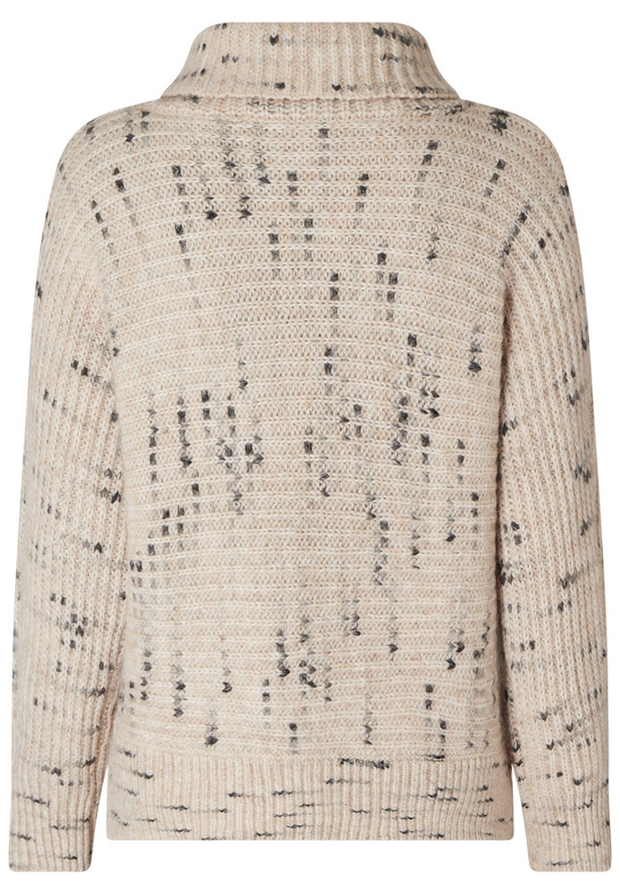 Rollkragenpulli in Sprenkel-Optik