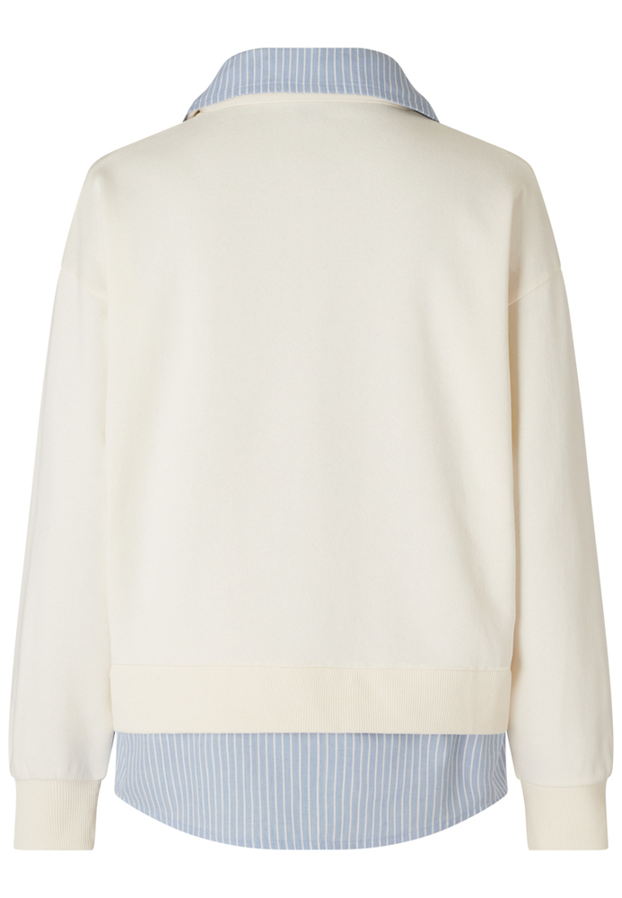 Sweatshirt mit Blusen-Details