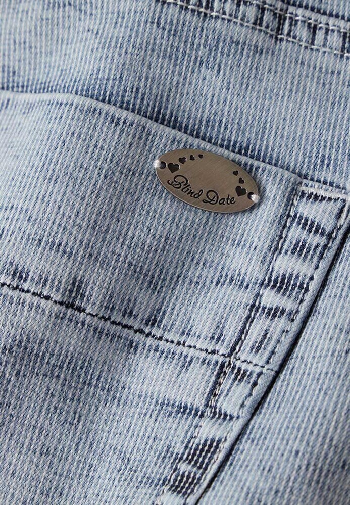 Barrel-Jeans mit All-Over-Muster