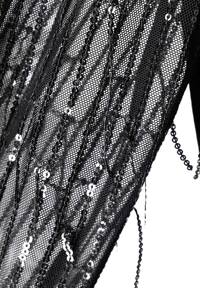 Bluse im Glitzer-Design