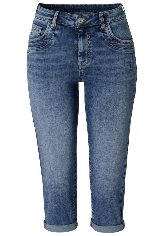 Capri-Jeans mit gekrempeltem Saum Capri-Jeans mit gekrempeltem Saum