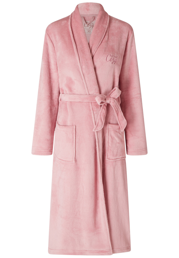 Bademantel mit Stickerei