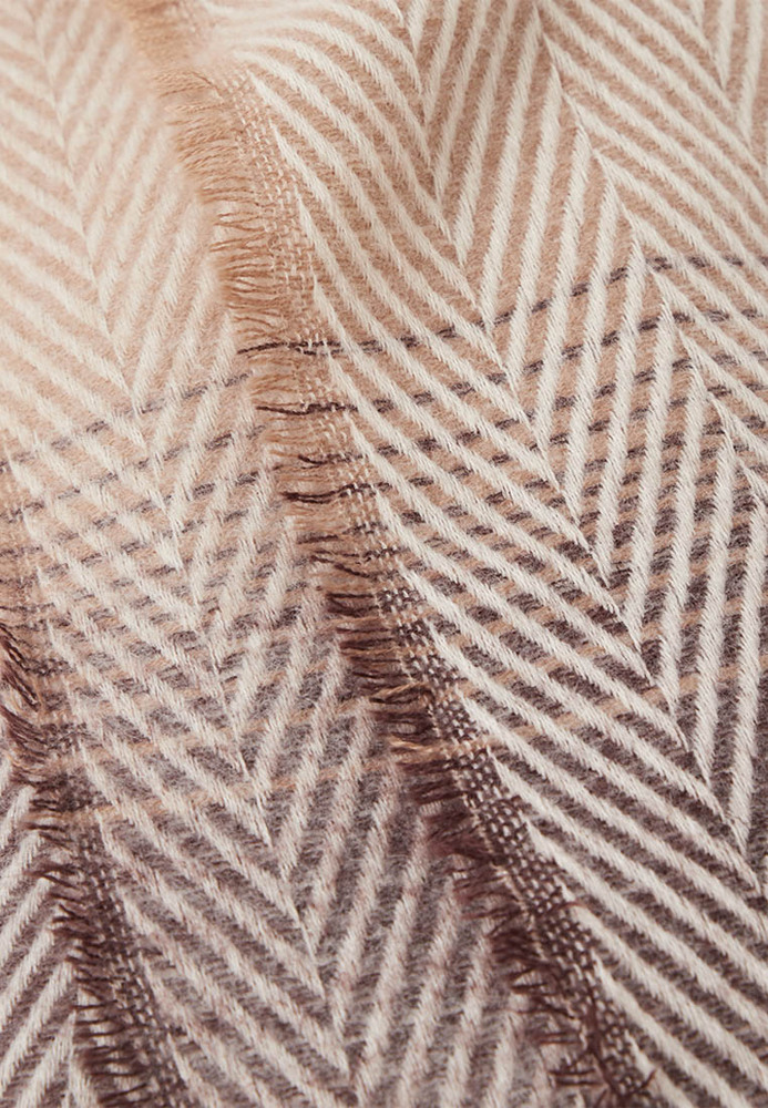 Schal mit Fischgräten-Muster
