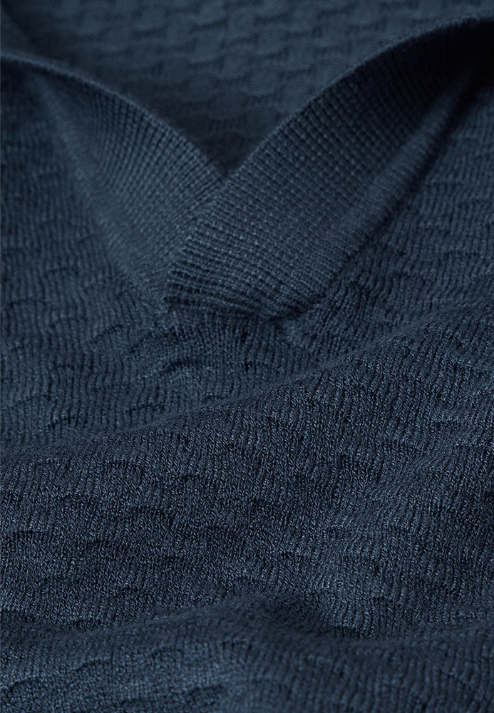 Poloshirt mit All-Over-Struktur