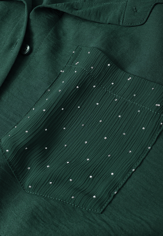 Bluse mit Strass-Details