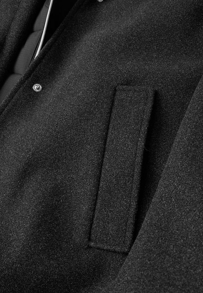 Mantel im Materialmix Mantel im Materialmix