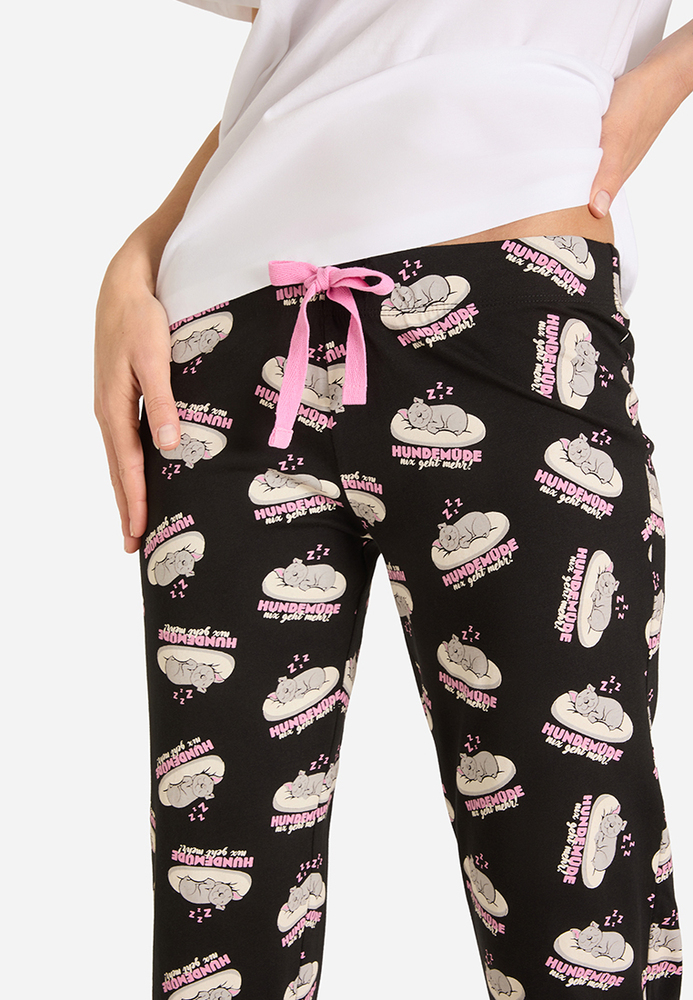 Pyjama-Hose mit Hunde-Motiv