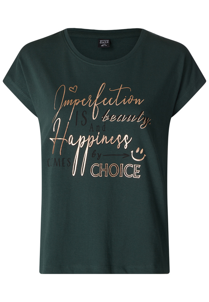 Shirt mit Folien-Schriftzug