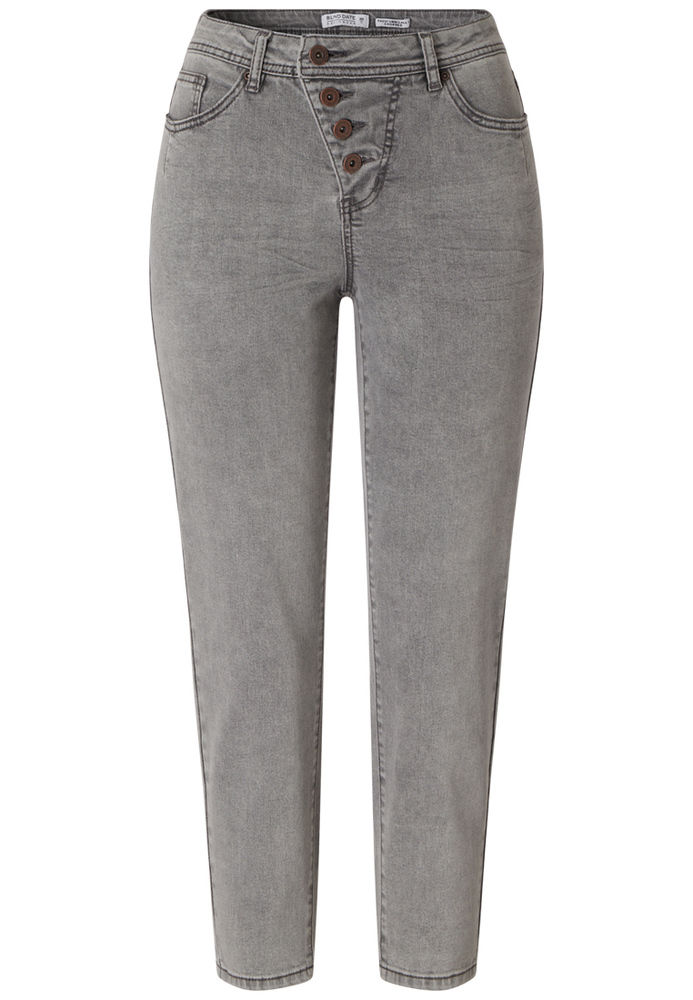 High Waist Slim Cropped Jeans