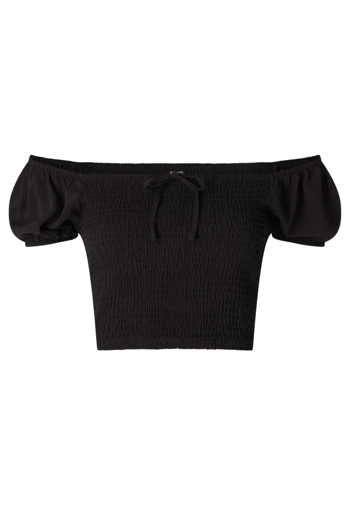 Carmenshirt mit Schnürung