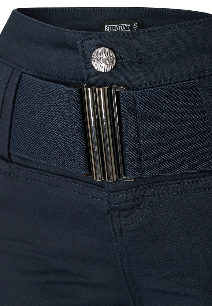 Stoffhose mit breitem Bund