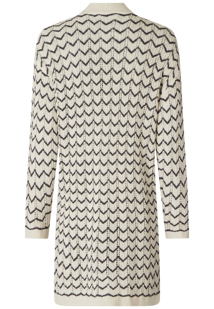 Strickjacke mit Zick-Zack-Muster