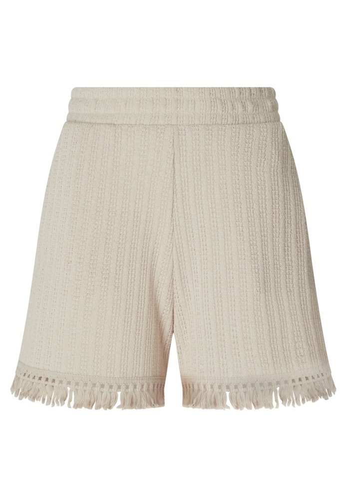 Damenshorts mit Fransensaum