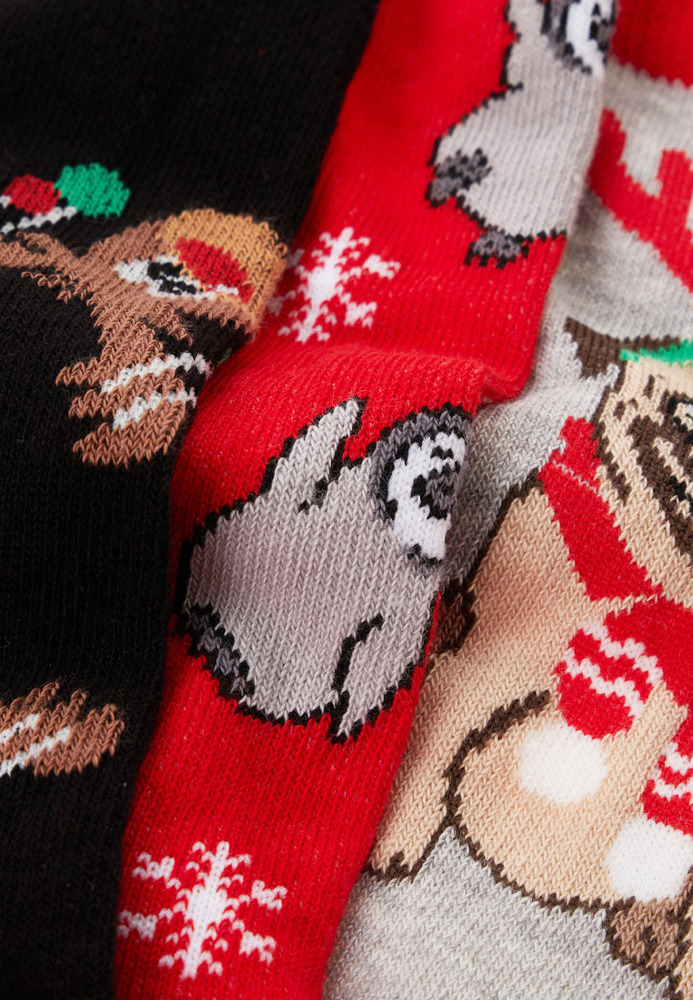 XMAS-Socken im 3er-Set